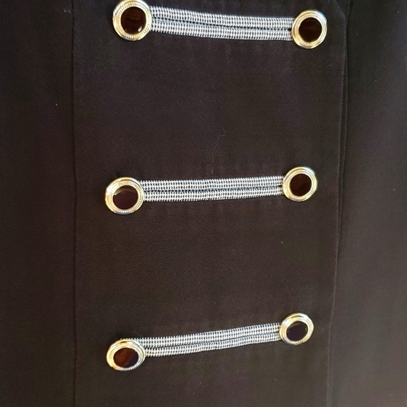 PERCEPTIONS BY IRENE B VINTAGE, DOUBLE BREASTED, SLEEVELESS WOMEN BLOUSE SIZE 10 - Picture 3 of 4